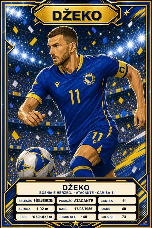Figurinha de DŽEKO