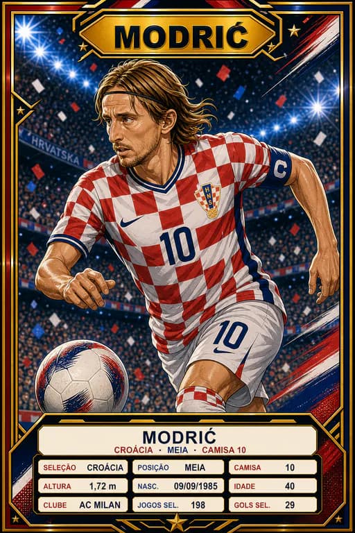 Figurinha de MODRIĆ